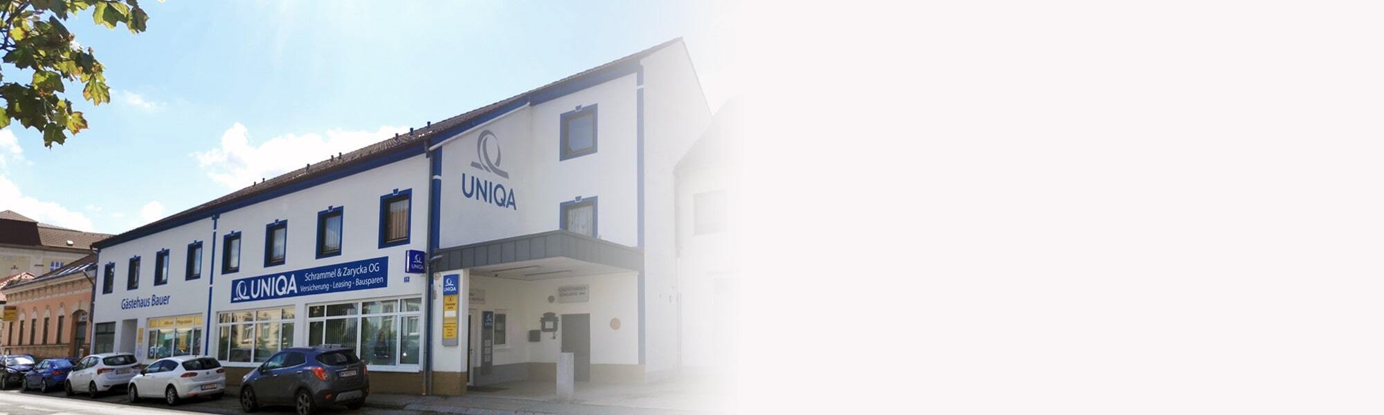 Das Gebäude der UNIQA Generalagentur ​Schrammel & Zarycka